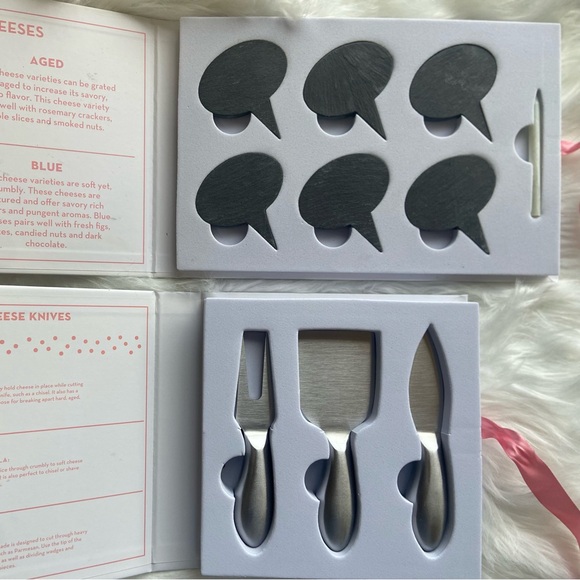 Gourmet Cheese Knives & Cheese Markers Set for Charcuterie Board NWT - Picture 2 of 9